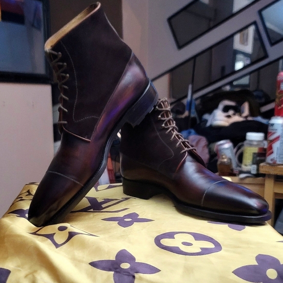 Antonio Meccariello Lace Up Derby Boots - Picture 9 of 14